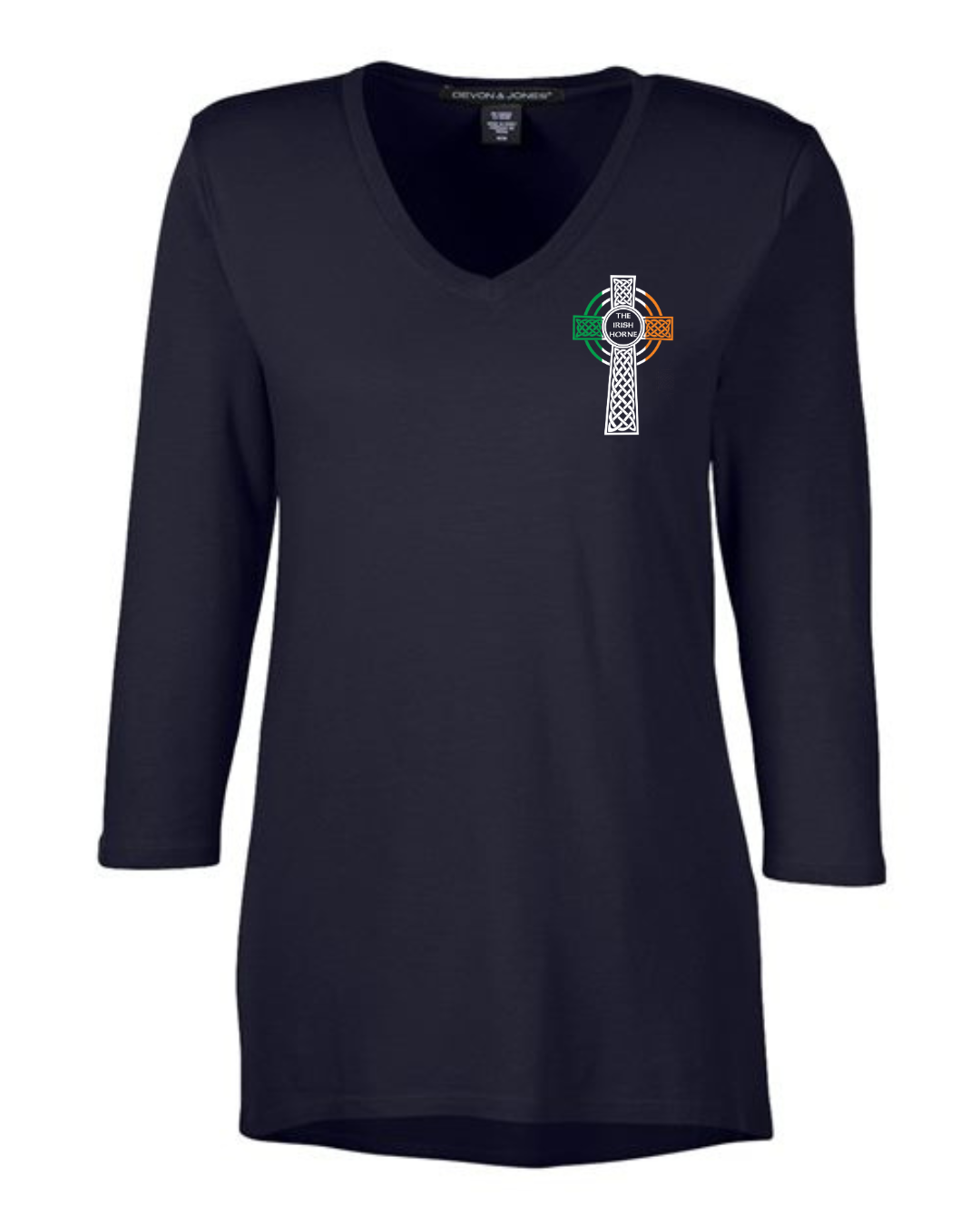 Horne Ladies Vneck 3/4 Sleeves