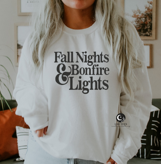 Fall nights CREWNECK SWEATSHIRT