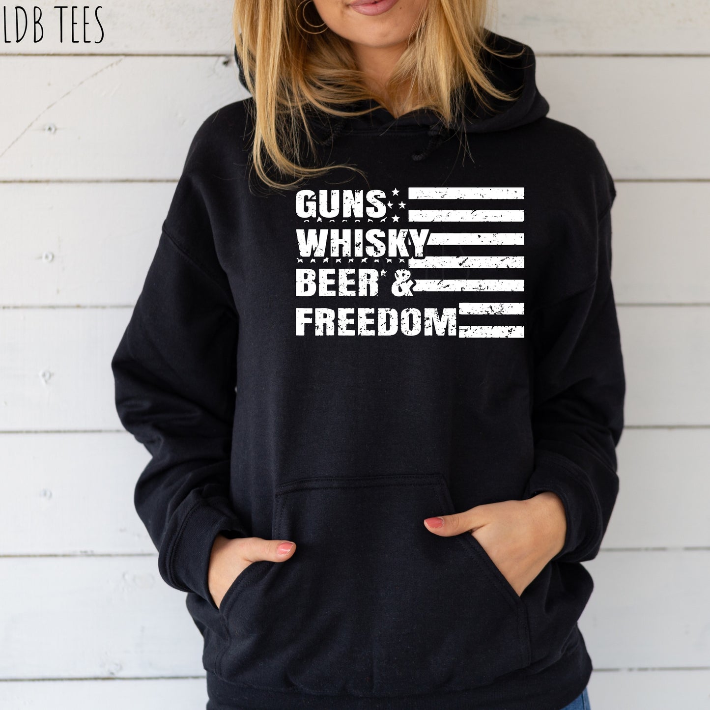 Guns Whiskey Beer Freedom Sweatshirt