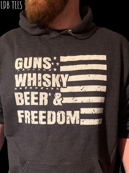 Guns Whiskey Beer Freedom Sweatshirt